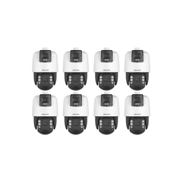 HIKVISION Überwachungskamera Set mit 8x IP PTZ Kamera DS-2SE7C144IW-AE(32X/4)(S5)