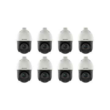 HIKVISION Überwachungskamera Set mit 8x IP PTZ Kamera DS-2DE4425IW-DE(T5)