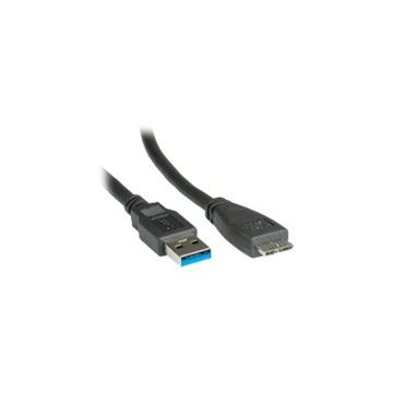 Roline - USB-Kabel - USB Type A (M) bis Micro-USB Type B (M) - USB 3.0 - 2 m - Schwarz