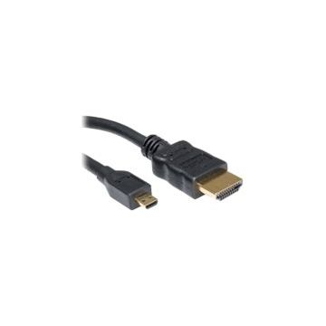 Roline HDMI High Speed Cable with Ethernet - HDMI mit Ethernetkabel - HDMI (M) bis mikro HDMI (M) - 2 m - abgeschirmt - Schwarz