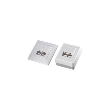 Rotronic Value - Unterputzkasten - RJ-45 X 2 - weiß