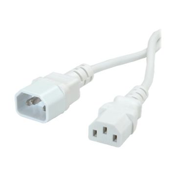 VALUE - Spannungsversorgungs-Verlängerungskabel - IEC 60320 C13 bis IEC 60320 C14 - Wechselstrom 250 V - 1.8 m - geformt
