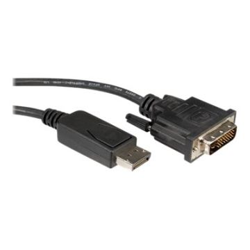 Roline - Videokabel - DVI-D (M) bis DisplayPort (M) - 2 m - Daumenschrauben - Schwarz