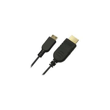 Roline Slim HDMI High Speed Cable with Ethernet - HDMI mit Ethernetkabel - HDMI (M) bis mini HDMI (M) - 1.2 m - abgeschirmt - Schwarz