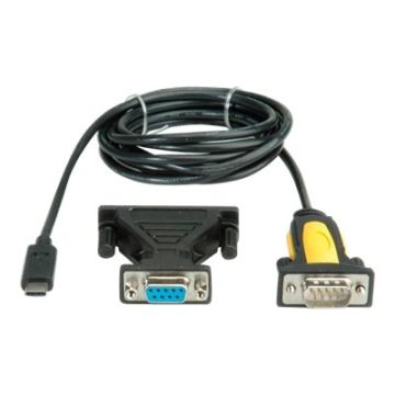 VALUE - Serieller Adapter - USB Type-C - Schwarz