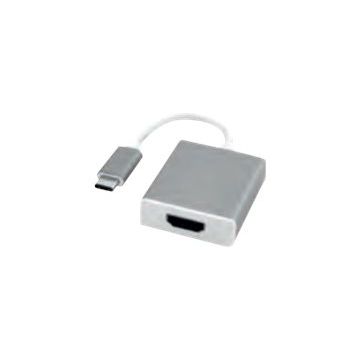 Roline - Externer Videoadapter - USB Type-C - HDMI - Aluminium