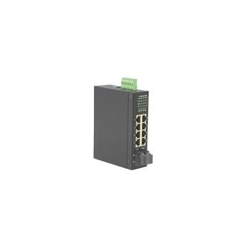 ROLINE Industrie - Switch - nicht verwaltet - 6 x 10/100 + 2 x 100Base-FX + 2 x Shared 100Base-FX - an DIN-Schiene montierbar