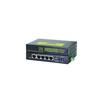 ROLINE Industrie - Switch - verwaltet - 5 x 10/100/1000 + 1 x 1000Base-SX - Desktop, an DIN-Schiene montierbar