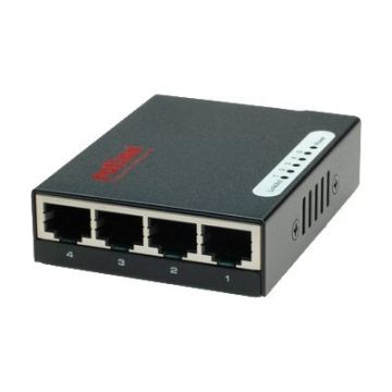 ROLINE Pocket Fast Ethernet Switch - Switch - nicht verwaltet - 5 x 10/100 - Desktop