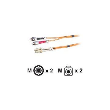Roline LWL - Patch-Kabel - LC Multi-Mode (M) bis ST multi-mode (M) - 3 m - Glasfaser - 50/125 Mikrometer