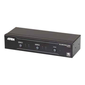 ATEN VanCryst VM0202H 2x2 4K HDMI Matrix - Video/Audio-Schalter - Desktop, an Rack montierbar