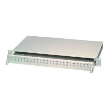 VALUE - Patch Panel - RAL 7035 - 1U - 19" - 12 Ports