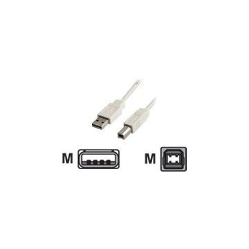 VALUE - USB-Kabel - USB (M) bis USB Typ B, 4-polig (M) - 1.8 m - Grau