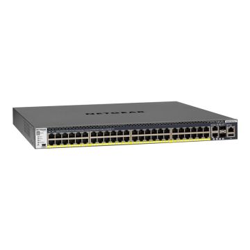 NETGEAR ProSAFE M4300-52G-PoE+ - Switch - L3 - verwaltet - 2 x 10/100/1000/10000 + 2 x 10 Gigabit SFP+ + 48 x 10/100/1000 (PoE+) - an Rack montierbar