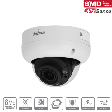 Dahua IPC-HDBW3841RP-ZAS-S2 (2.7mm–13.5mm) Dome Kamera 4K