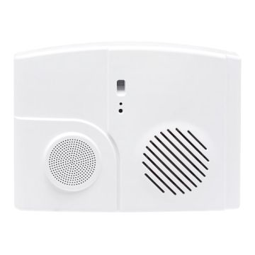 videofied FLS184 Funk Alarmsirene mit Intercom, 100 % drahtlos und bidirektional