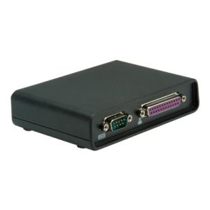 Roline - Geräteserver - 2 Anschlüsse - 10Mb LAN, parallel, RS-232