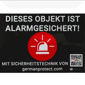 Aufkleber für Alarmgesichert / Alarm-Aufkleber