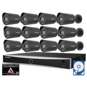 Hikvision M5 Videoüberwachungsset 16x Bullet Kamera 4MP + NVR 16 Kanal PoE + 4 TB Festplatte