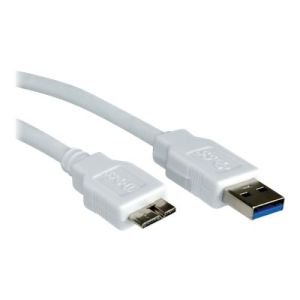 VALUE - USB-Kabel - Micro-USB Type B (M) bis USB Type A (M) - USB 3.0 - 15 cm - weiß