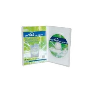 Value - DVD Jewel Case - Kapazität: 1 CD/DVD - durchsichtig (Packung mit 5 )
