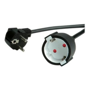 VALUE - Spannungsversorgungs-Verlängerungskabel - CEE 7/7 (M) bis CEE 7/7 (W) - Wechselstrom 250 V - 16 A - 3 m