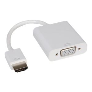 Roline - Videoanschluß - HDMI / VGA - HD-15 (W) bis HDMI (M) - 15 cm - weiß