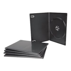 Value - Slim Jewel Case für Speicher-DVD - Kapazität: 1 CD/DVD - Schwarz (Packung mit 5 )