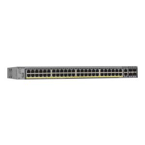 NETGEAR ProSAFE M4100-50G-PoE - Switch - L2+ - verwaltet - 50 x 10/100/1000 + 4 x Shared SFP - Desktop, an Rack montierbar