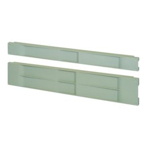 Schroff - Rackpaneel - Vorderseite - RAL 7035, Stone Grey - 1U - 48.3 cm (19") (Packung mit 10)