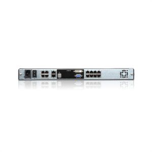 Aten KL1108VN 8-Port 19” LCD CAT5e/6 KVM over IP Switch 1 local / 1 remote (Dual Rail)Der ATEN KL1108VN 8-Port Cat 5 Dual Rail LCD KVM over IP Switch verfügt über einen unabhängig versenkbaren, Dual Slide 19" LCD-Monitor mit LED-Hintergrundbeleuchtung und
