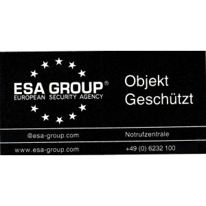 Sicherheitsaufkleber "Alarmüberwacht" von German Protect