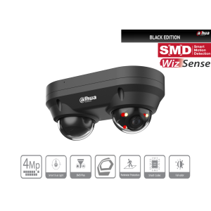 Dahua IPC-HDBW2449FP-AS-E2-IL-0280B-Black (2x 2,8 mm) Dualkamera 4MP schwarz