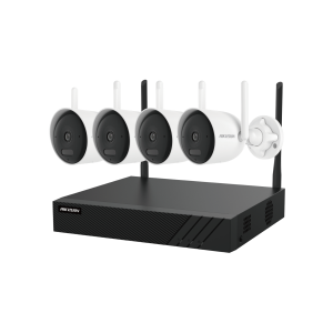 Hikvision DS-J142I/NK844WBH-1T Überwachungskameraset 4x Bullet WLAN KIT