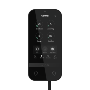 Ajax Superior KeyPad TouchScreen Fibra Schwarz