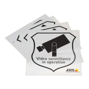 AXIS SURVEILLANCE STICKER ENG 50 Aufkleber
