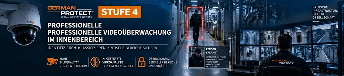 Stufe 4: Professionelle Videoüberwachung und Identifikation im Innenbereich
