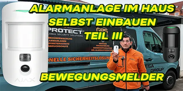 Alarmanlage im Haus selbt einbauen Teil 3: Bewegungsmelder Innebereich