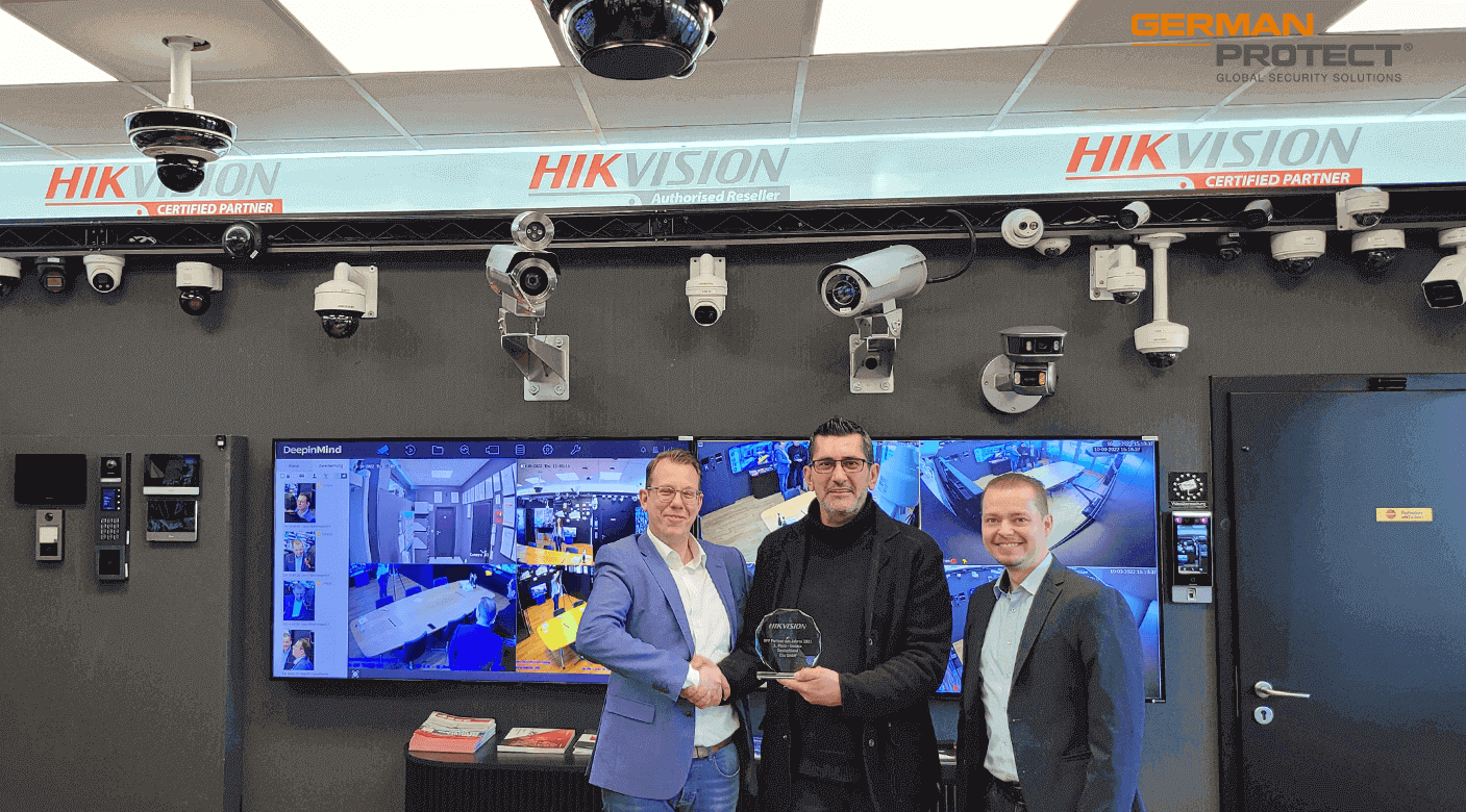 Hikvision Preisverleihung März 2022 an die ESA GmbH German Protect 