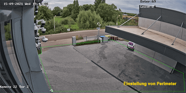 Perimeterschutz durch Videoüberwachung 