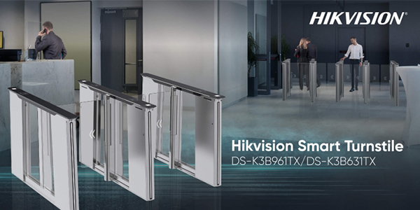 Moderne Hikvision Drehkreuze sparen Aufwand für Installation und Betrieb