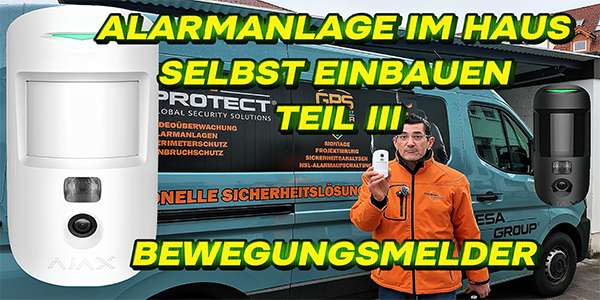 Alarmanlage im Haus selbt einbauen Teil 3: Bewegungsmelder Innebereich 