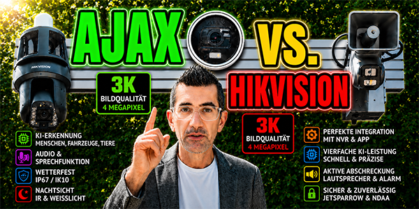 Überwachungskamera Test: Ajax Superior BulletCam HLVF gegen Hikvision
