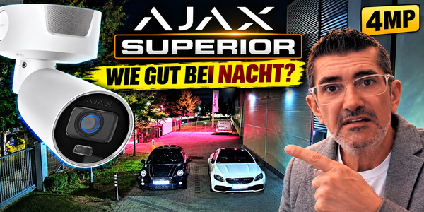 Ajax Superior BulletCam HLVF Überwachungskamera Nachttest