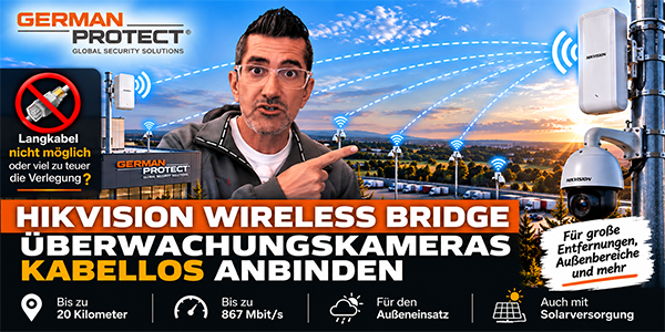Hikvision Wireless Bridge: Outdoor- Kameras kabellos anbinden