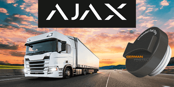 Ajax Alarmanlage schützt LKW´s vor Kraftstoffdiebstahl